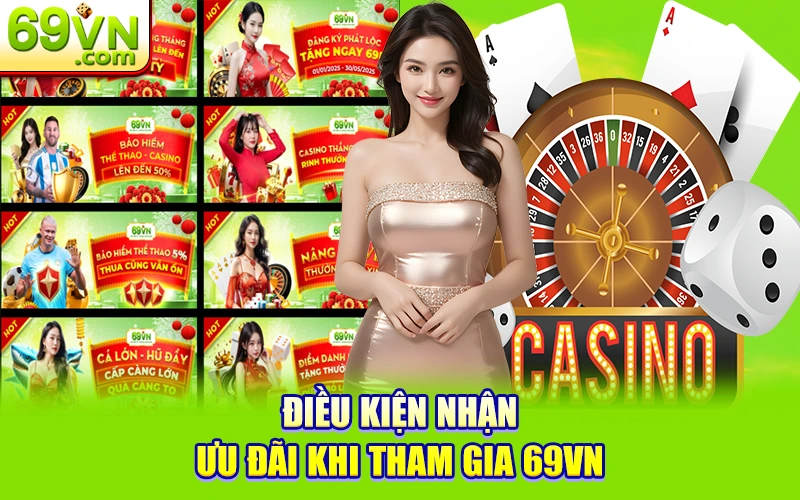 Hướng Dẫn & Điều Kiện Sử Dụng 69VN - Luật Chơi Công Bằng 2 Điều kiện nhận ưu đãi khi tham gia 69VN